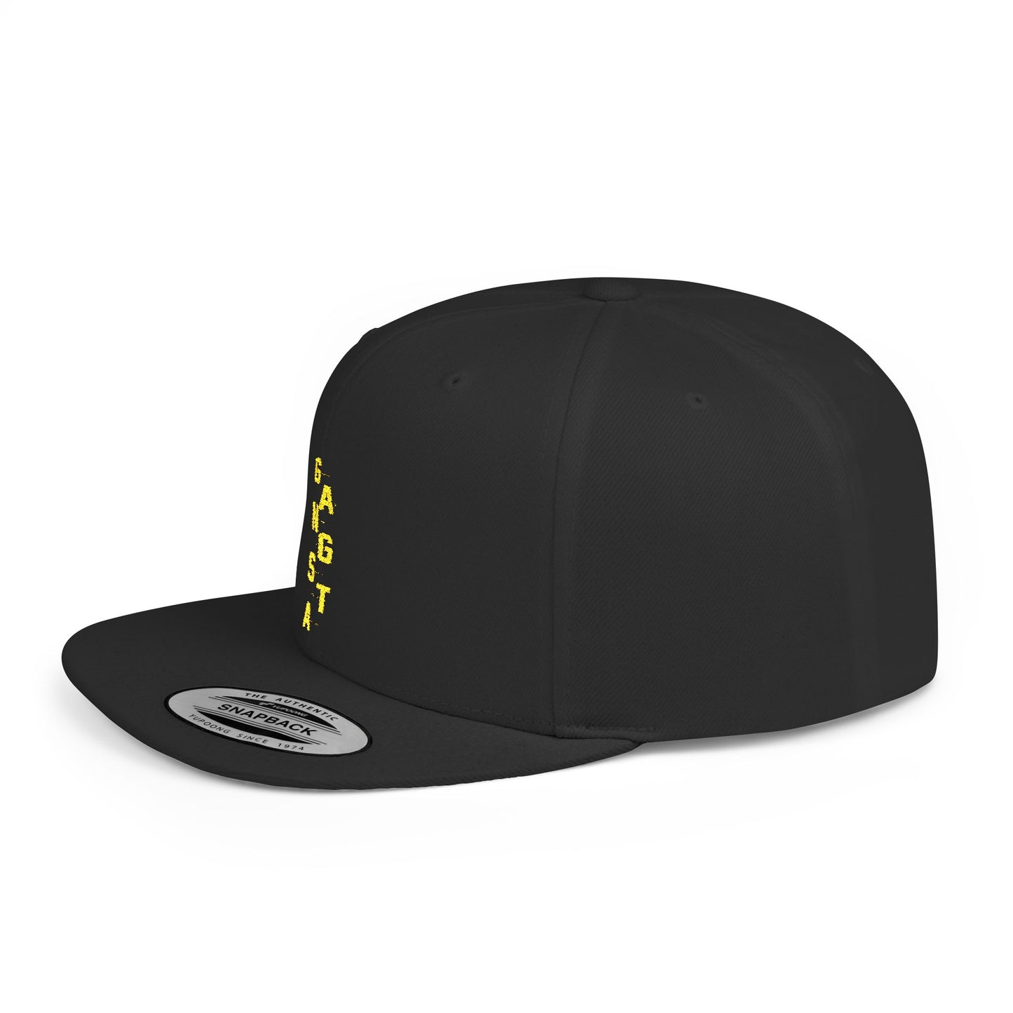 G.A.N.G.S.T.A. Flat Bill Snapback Hat, Cool Streetwear Cap for Trendy StyleS