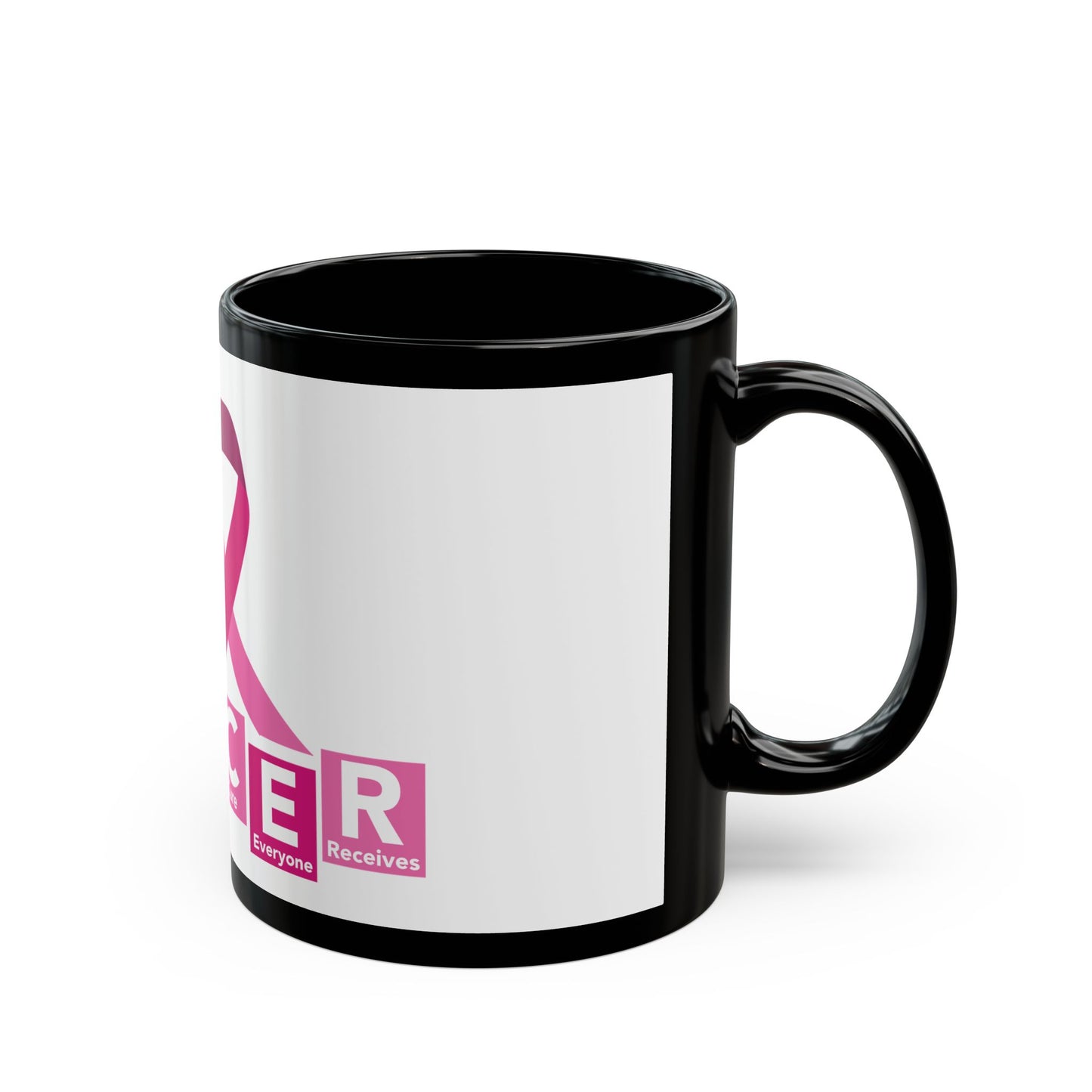 C.A.N.C.E.R. (Create A New Cure Everyone Receives) Empowering Cancer Awareness Mug | Support, Encouragement, Gift for Patients, Pink Ribbon, Hope & Strength