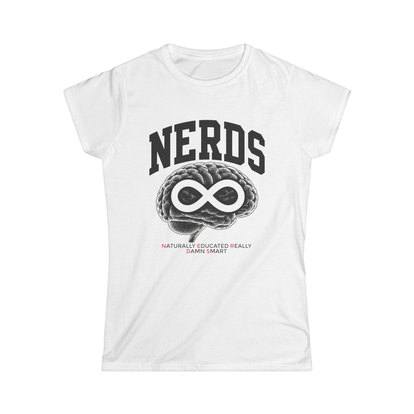 Nerds Brain Infinity Tee — Funny STEM Gift Shirt