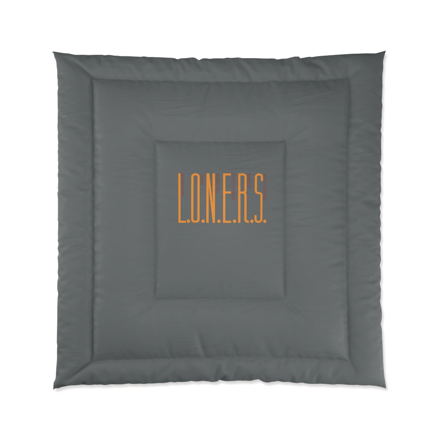 L.O.N.E.R.S. Comforter - Cozy Bedding for Introverts, Perfect for Home Decor, Gift for College Students, Year-Round Use