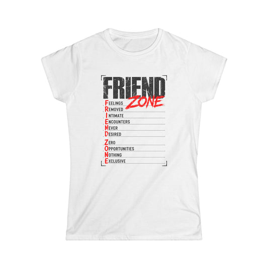 Friend Zone Tee — "Friend" Checklist Graphic Women's T-Shirt