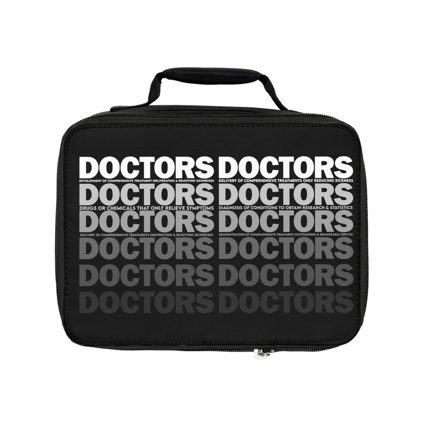 Doctor Repetition Lunch Bag — Medical Team Insulated Lunchbox