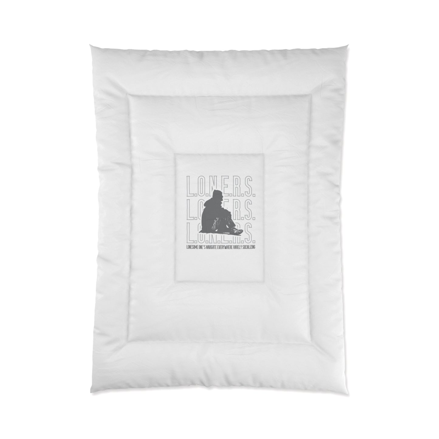 L.O.N.E.R.S. Comforter, Romantic Bedroom Decor, Gift for Couples, Soft Bedding, Bedroom Makeover, Valentine's Day Gift