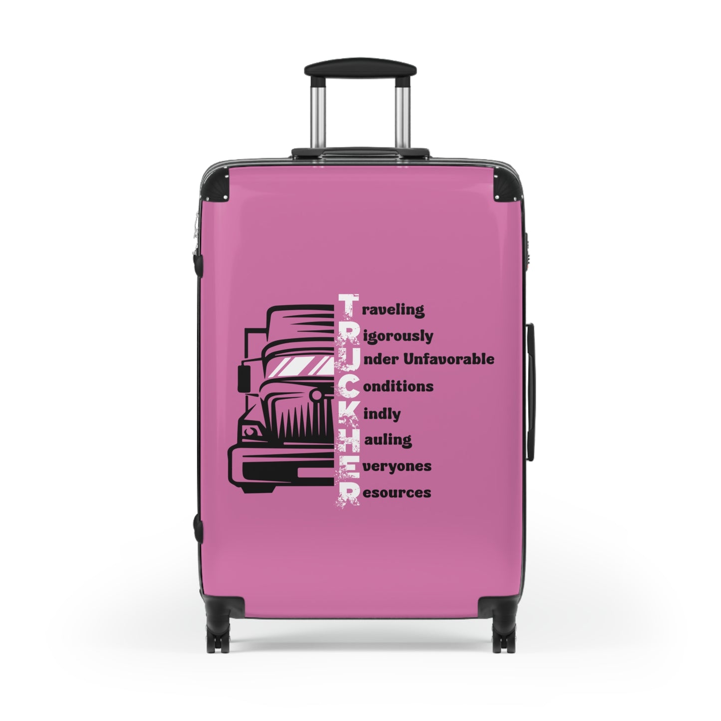TRUCKHER Stylish Travel Suitcase with Inspirational Design, Luggage for Adventurers, Travel Gear