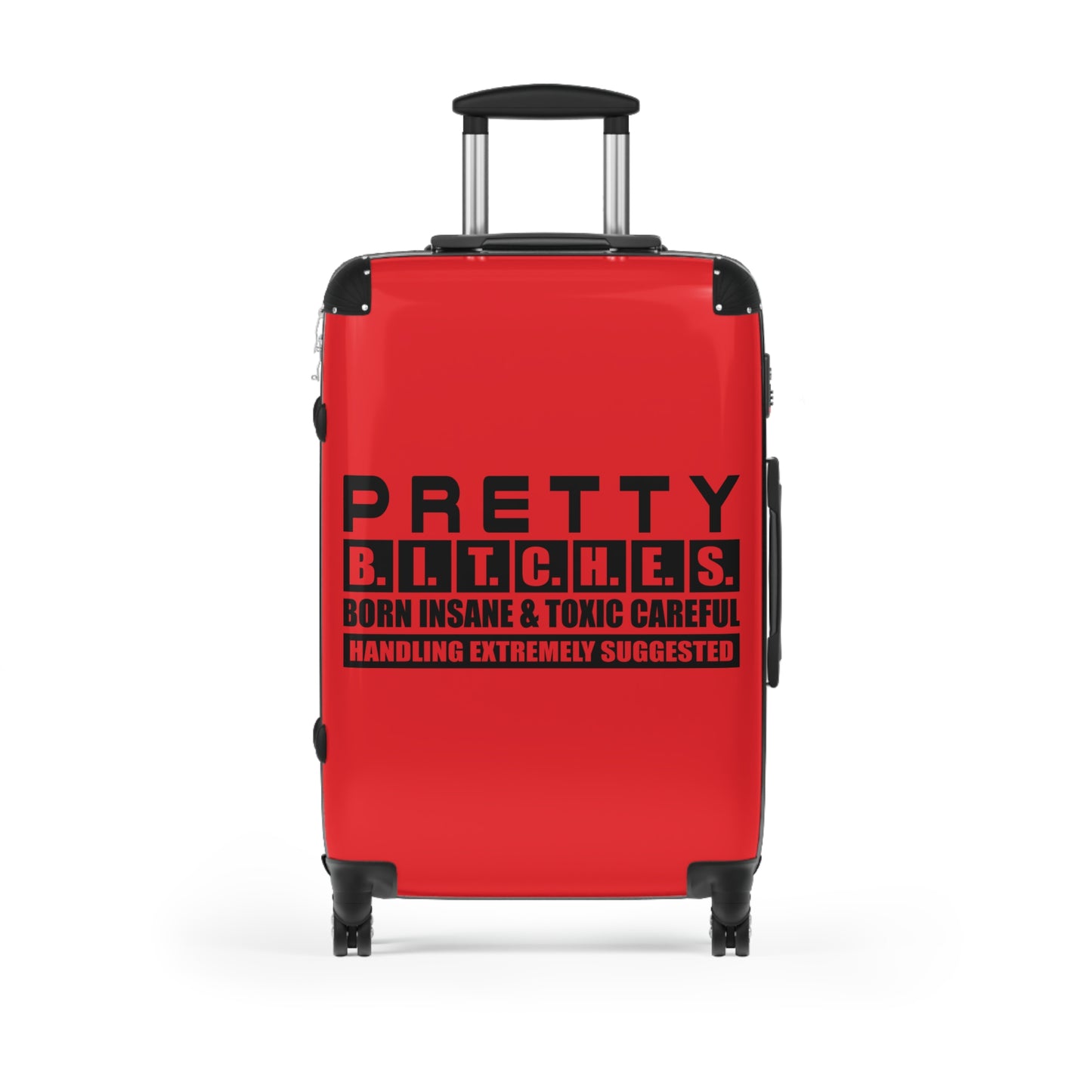 Pretty Bitches Suitcase for Adventurers, Carry-On Luggage, Travel Gift, Vacation Suitcase, Stylish Spinner