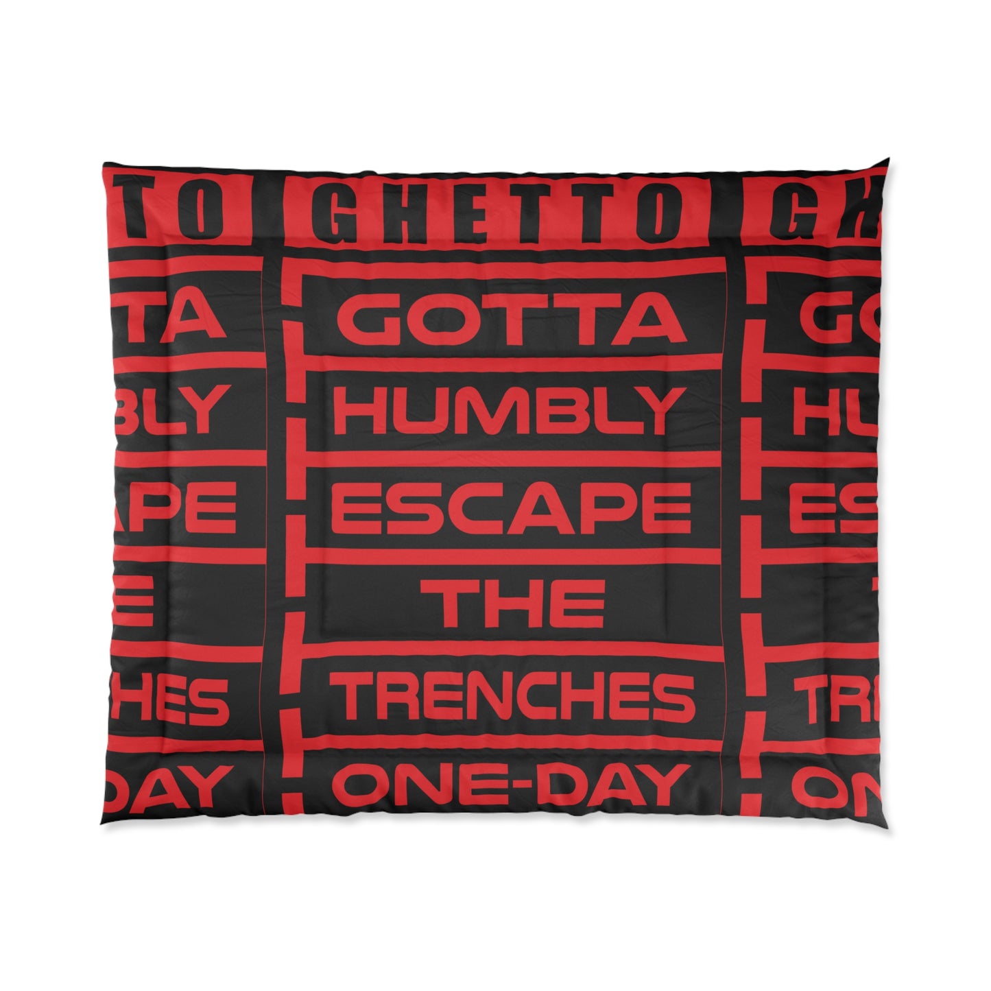G.H.E.T.T.O. Urban Comforter - Ghetto Inspired Design for Cozy Vibes, Perfect for Home Decor, Gifts, and Streetwear Aesthetic