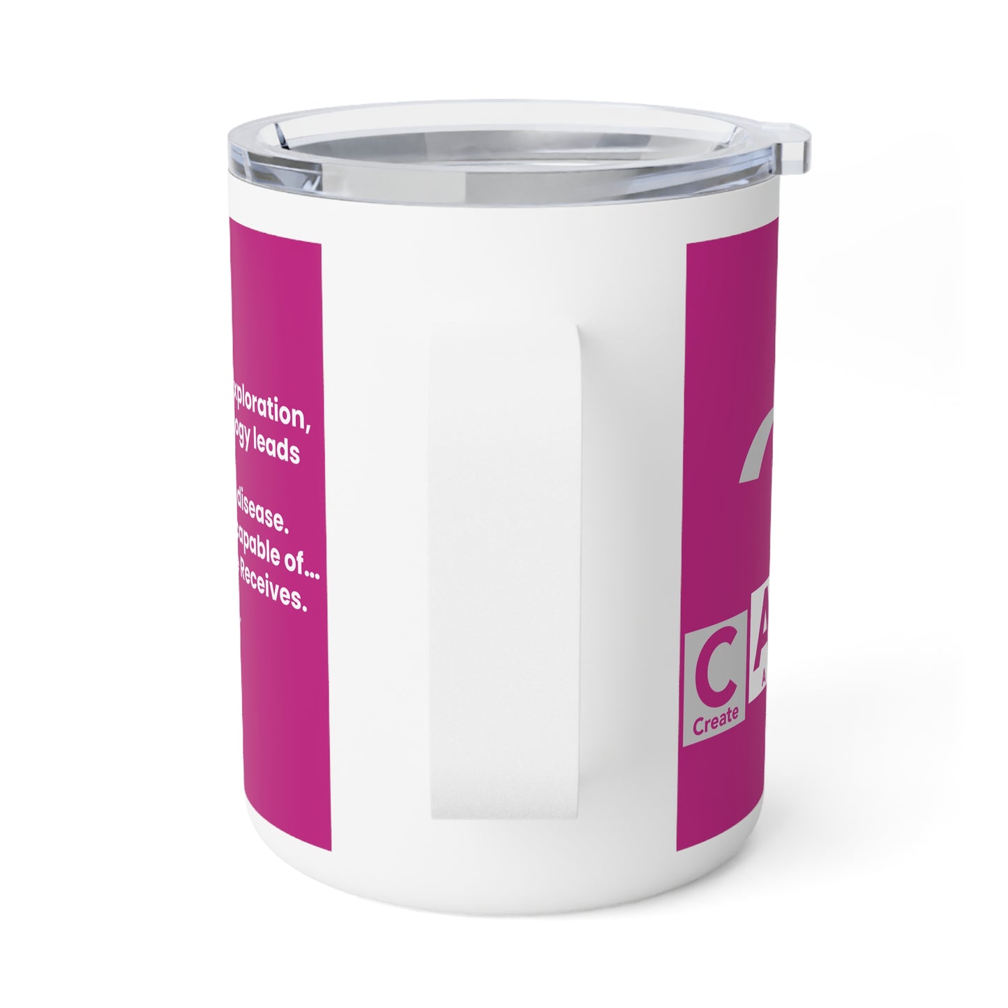 C.A.N.C.E.R. (Create A New Cure Everyone Receives) Inspirational Insulated Coffee Mug, 10oz | Breast Cancer Awareness, Motivational Gift, Survivor Support, Pink Ribbon, Unique Coffee [...]