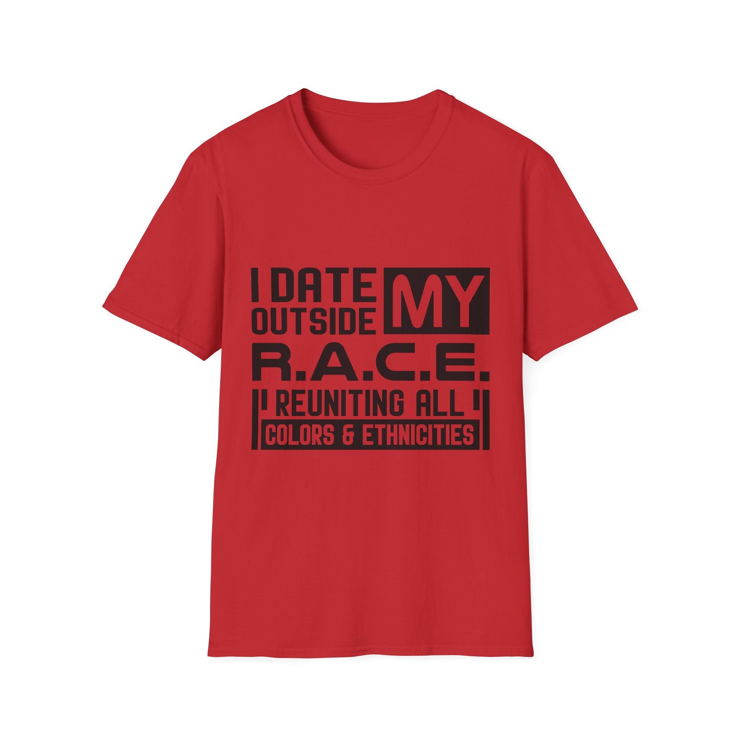 R.A.C.E. Unisex Softstyle T-Shirt Interracial For Couples