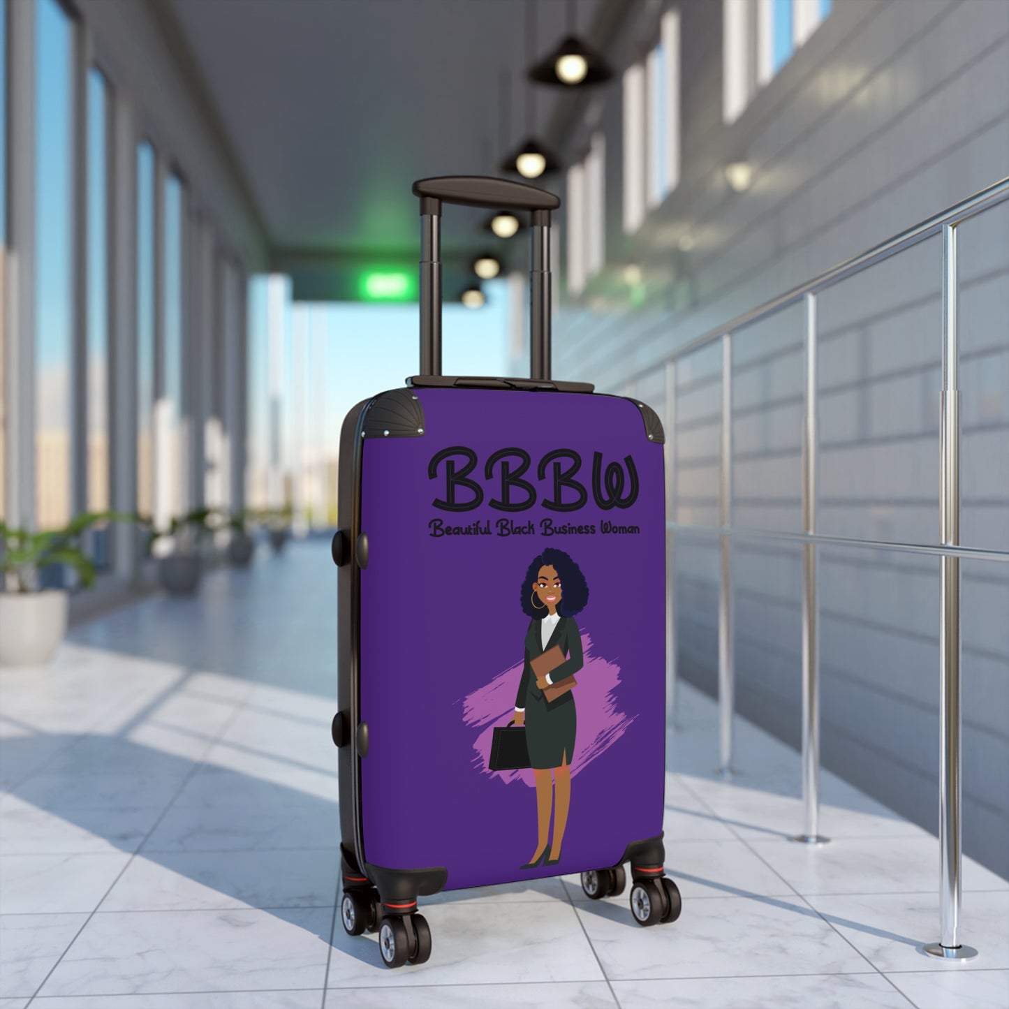 B.B.B.W. Stylish Carry-On Suitcase for Confident Travelers, Business Trips, Travel Accessories, Perfect for Women