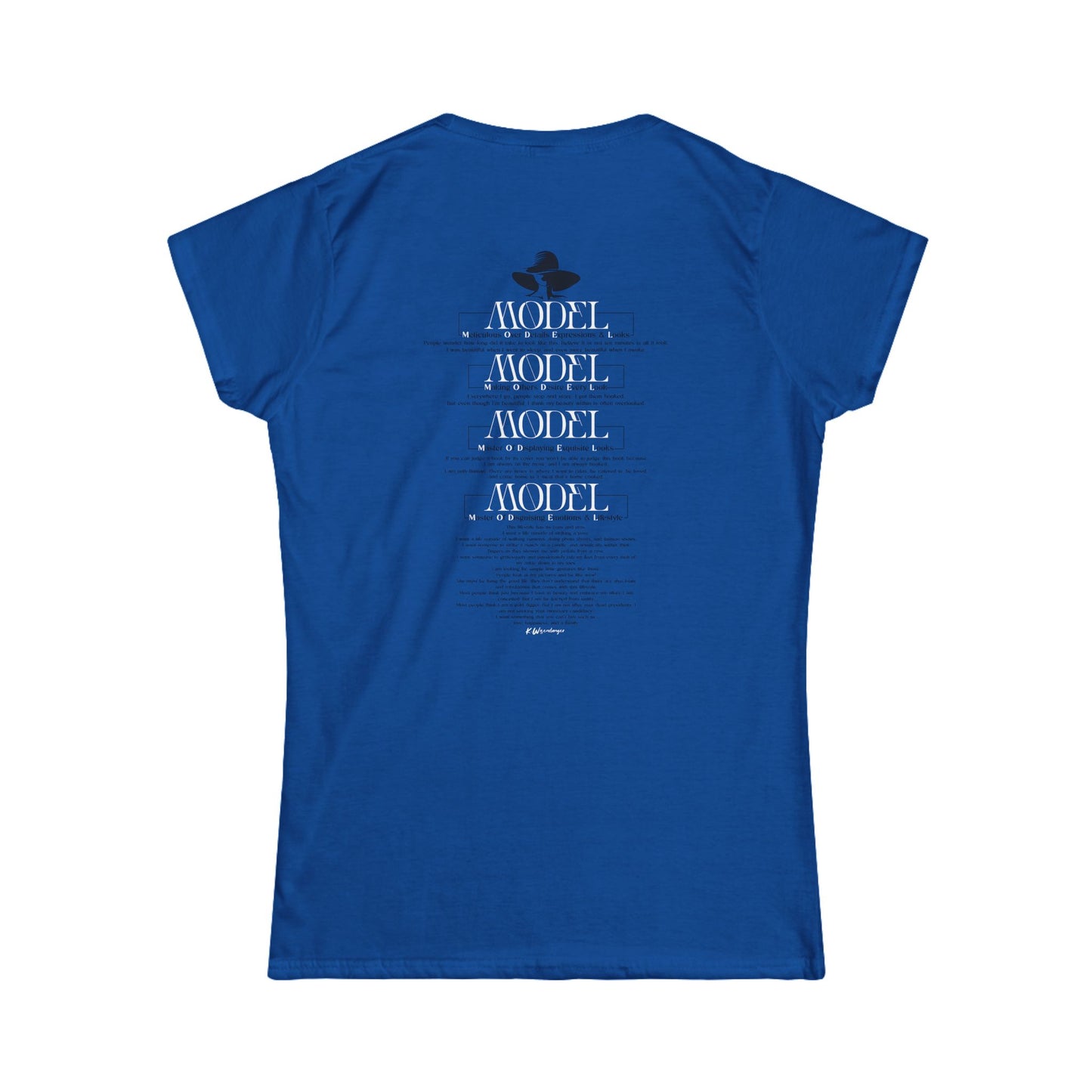 Chic Women's Softstyle Tee - 'I'm a Model' Fashion Quote Shirt