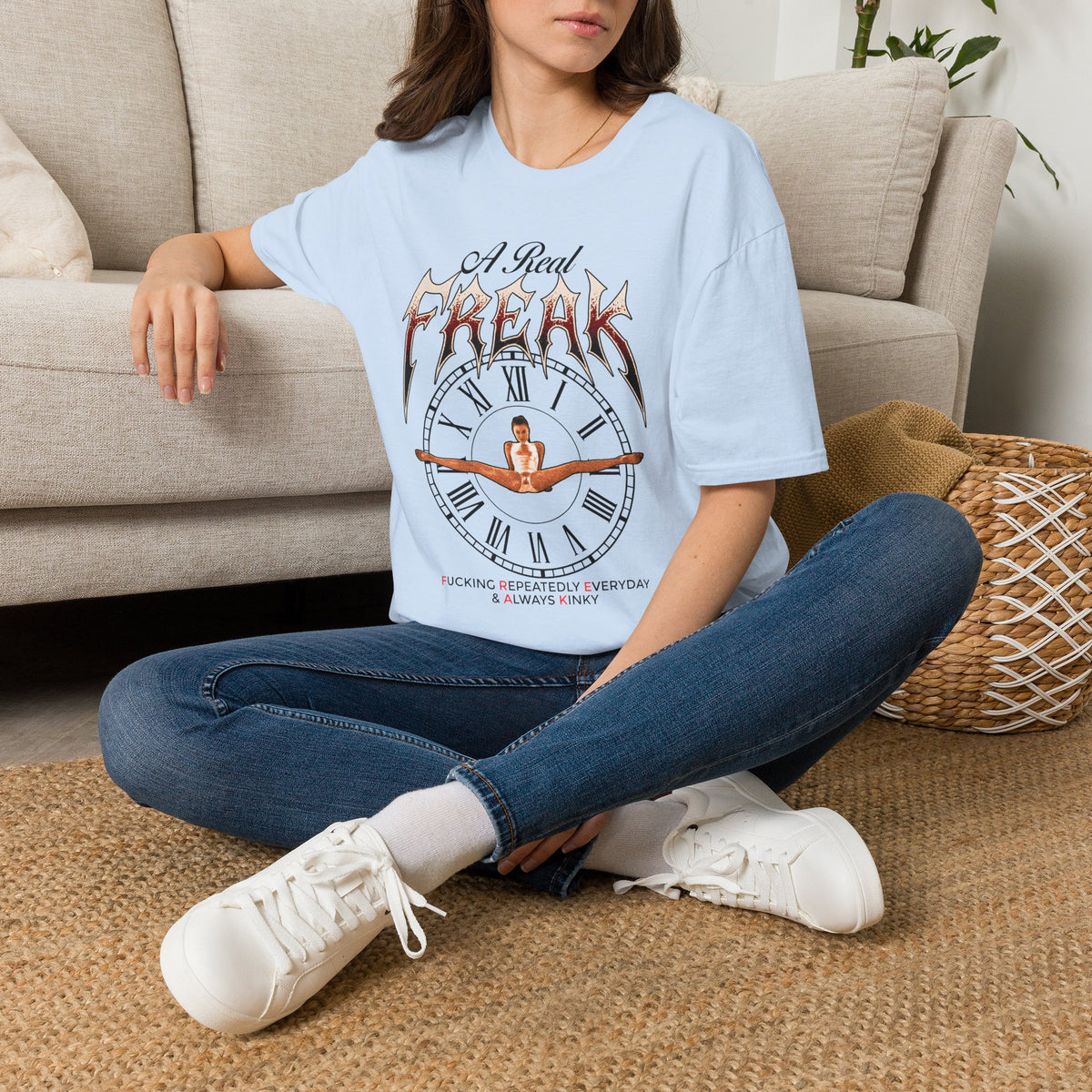Freak Graphic T-Shirt — Edgy Retro Logo Tee with Bold Typography