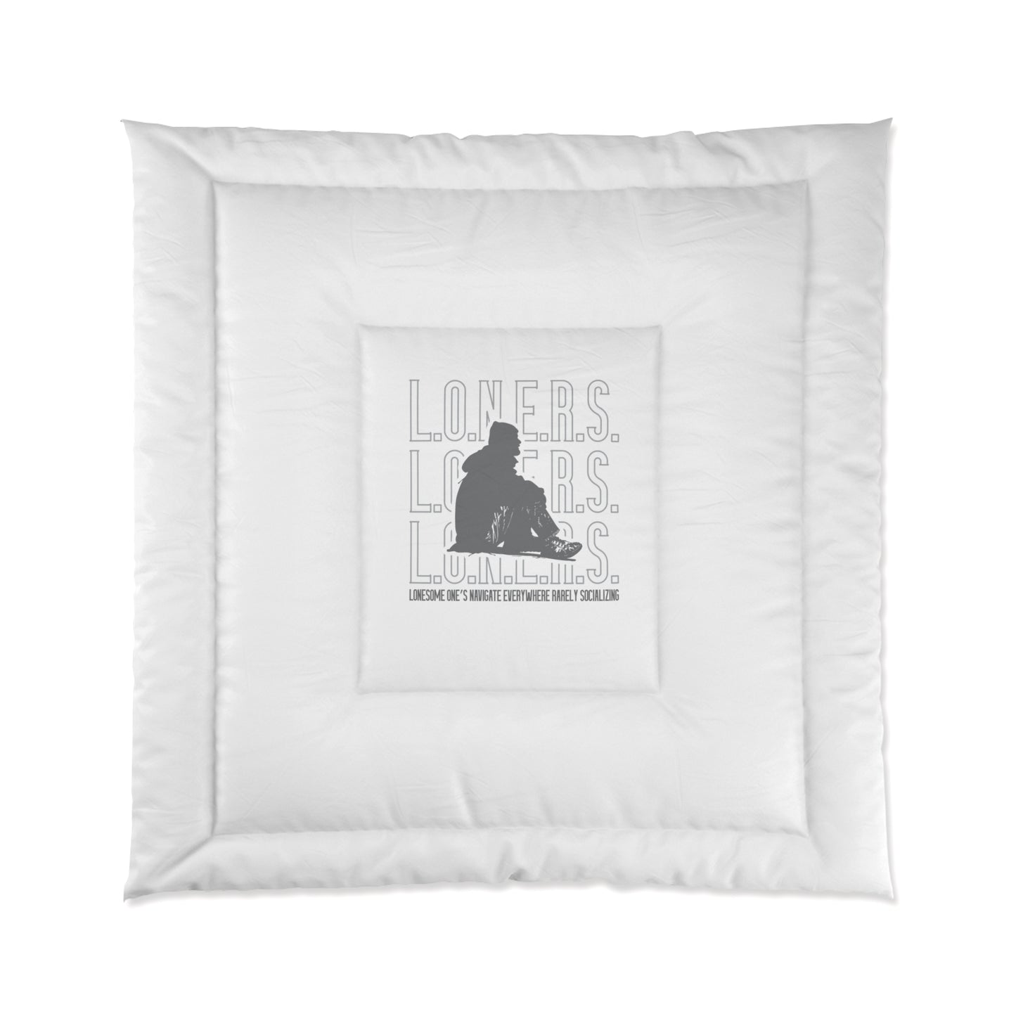 L.O.N.E.R.S. Comforter, Romantic Bedroom Decor, Gift for Couples, Soft Bedding, Bedroom Makeover, Valentine's Day Gift