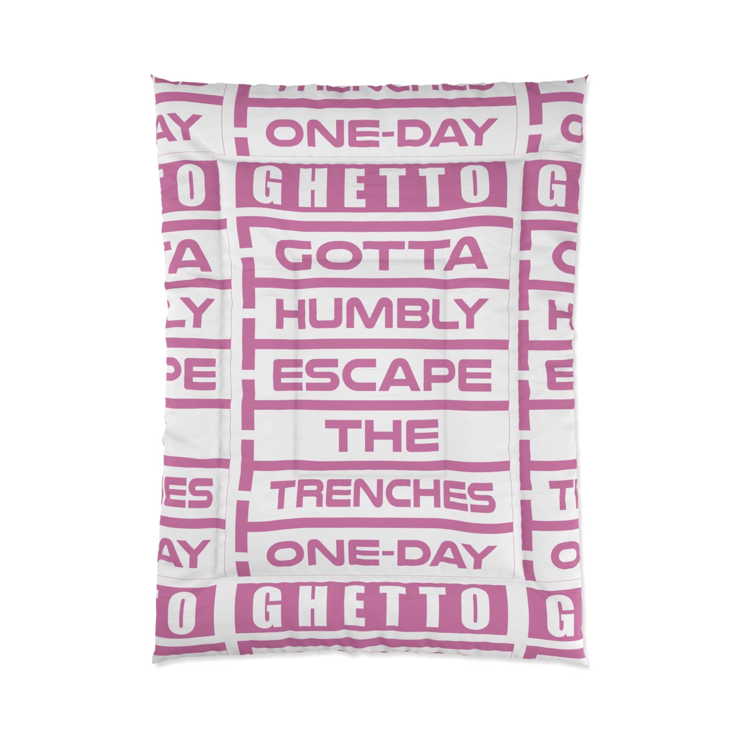 G.H.E.T.T.O. Comforter - Modern Home Decor, Funky Bedding, Gift for Teens, Unique Housewarming, Cozy Bedroom Accessory