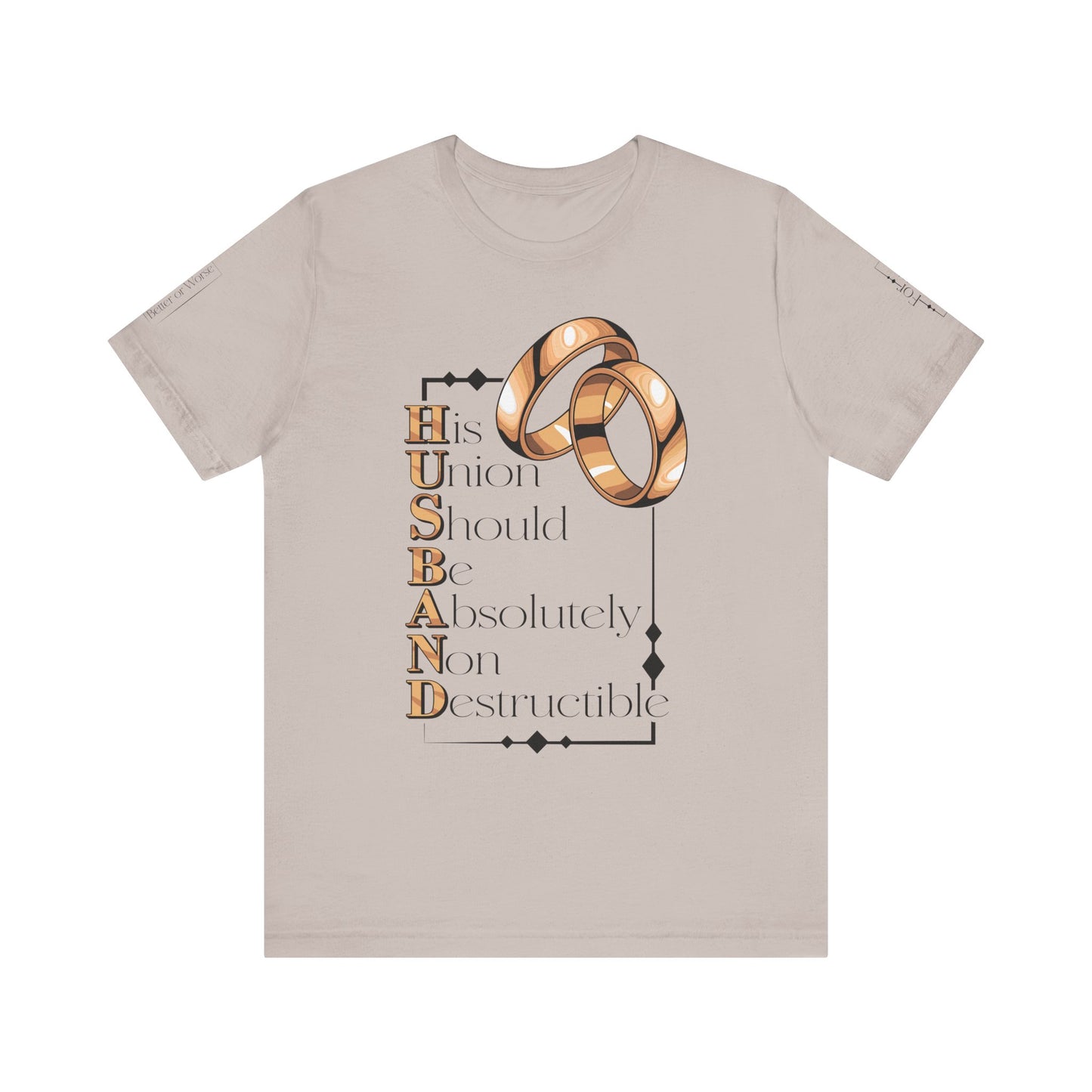 Inspirational Husband Tee - Perfect Gift for Weddings & Anniversaries