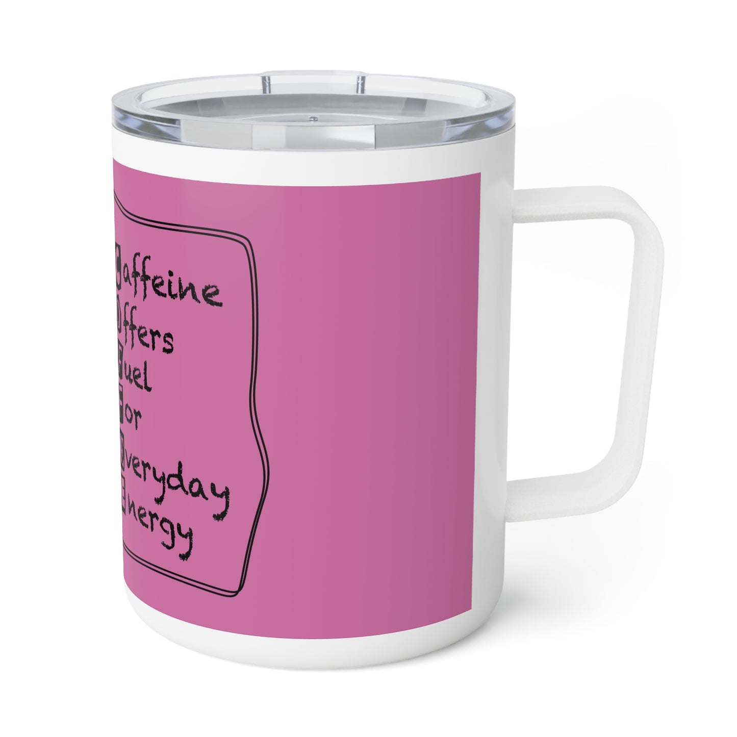 C.O.F.F.E.E. (Caffeine Offers Fuel For Everyday Energy) Insulated Coffee Mug, Cute Coffee Lover Gift