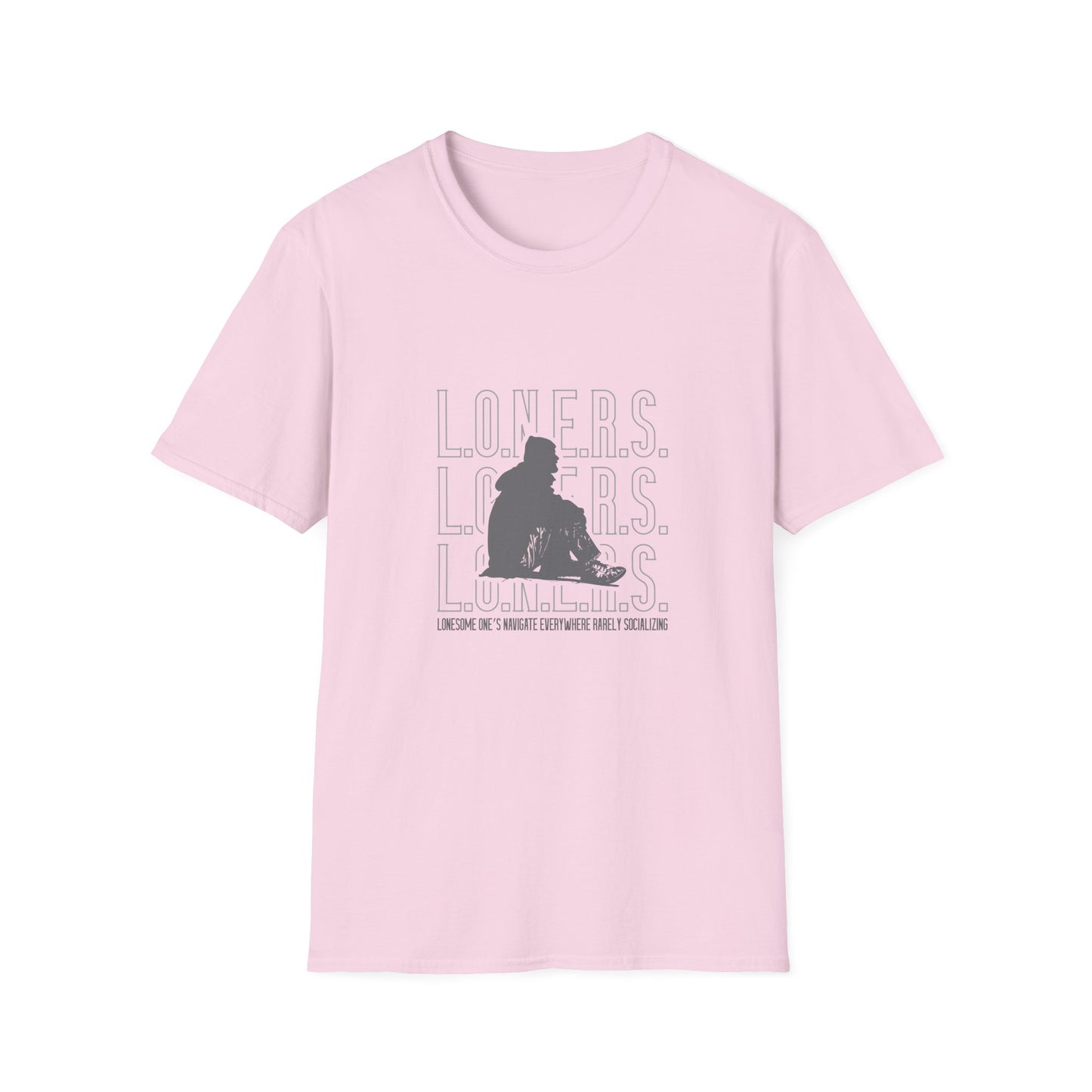 L.O.N.E.R.S. Unisex Softstyle T-Shirt | Casual Wear, Gift for Introverts, Comfortable Tee for Relaxing, Statement Shirt