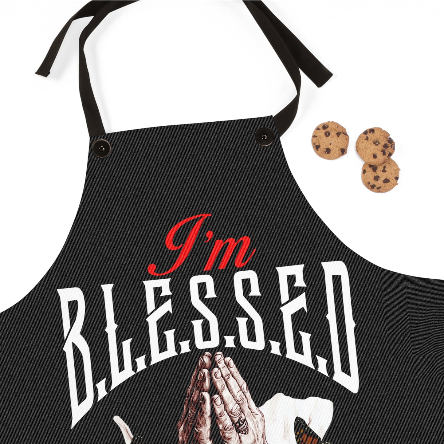 I'm Blessed Apron — Religious Prayerful Cooking Apron, Faith-Based Kitchen Gift