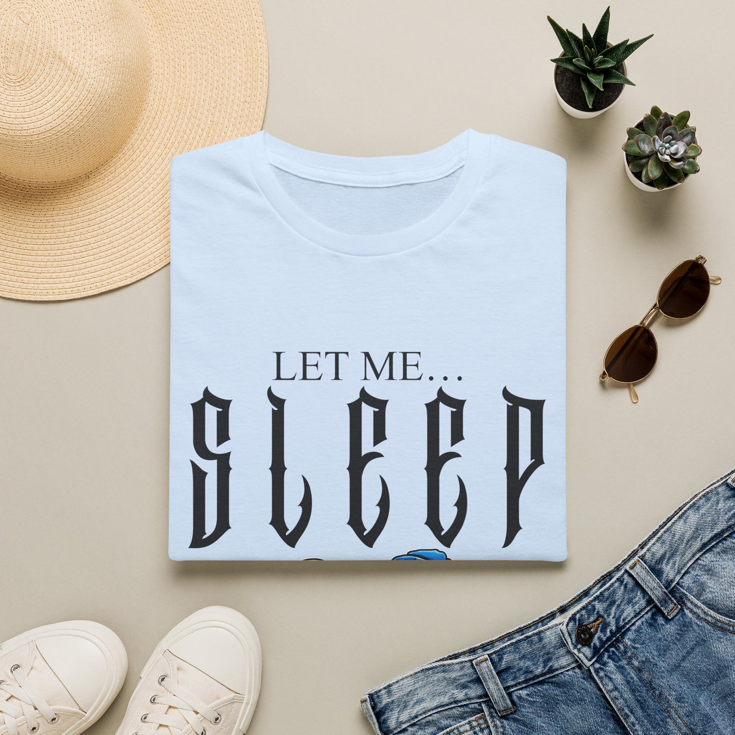 Let Me Sleep T-Shirt — Cute Nap Cloud Graphic Tee for Sleep Lovers