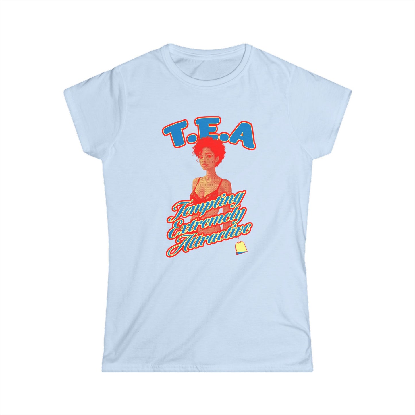 Body T.E.A. Women's Softstyle Tee - Fun and Flirty Graphic Shirt for Everyday Wear, Gifts & Festivals