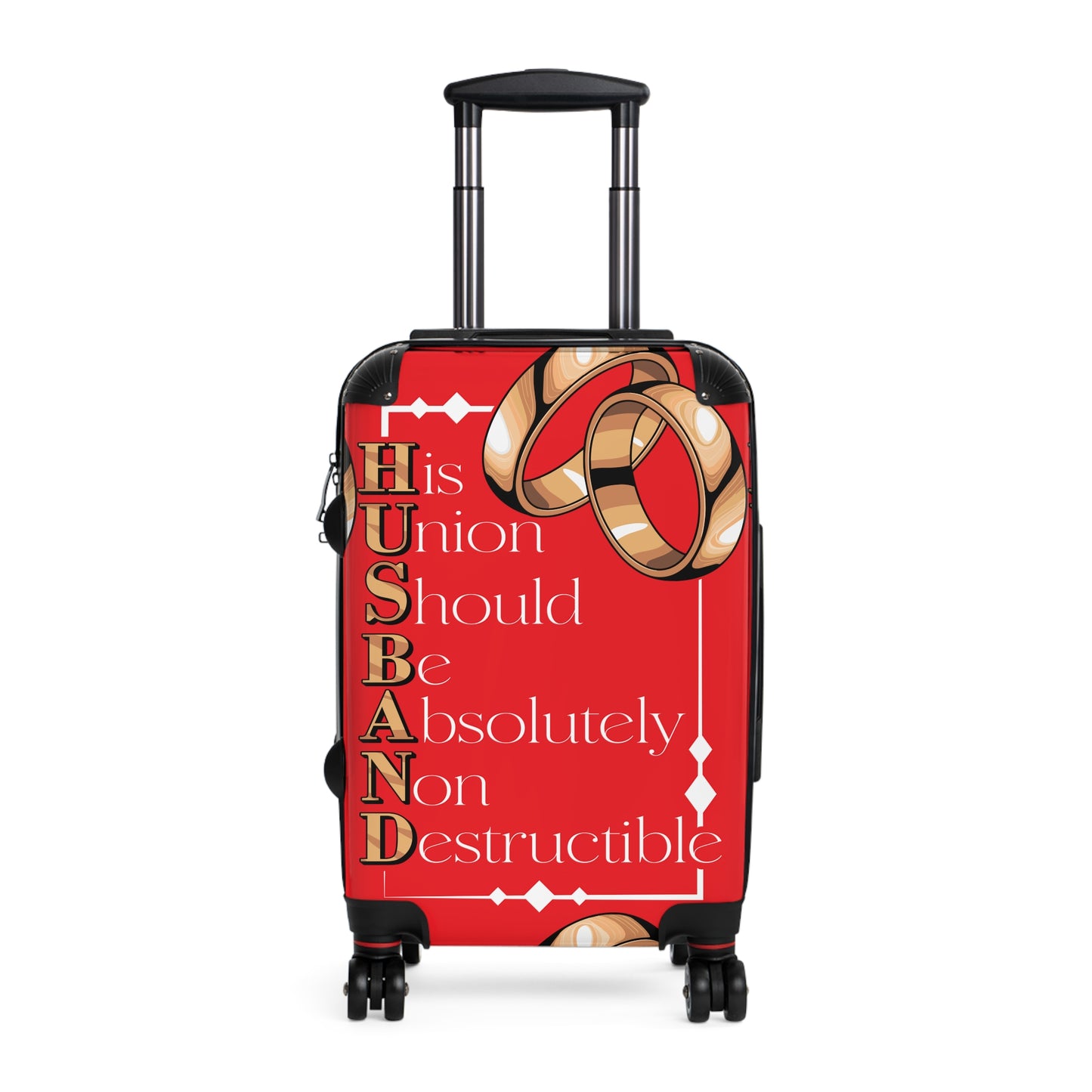 Husband Theme Suitcase | Travel Bag for Him, Unique Gift for Newlyweds, Anniversary Gift, Funny Wedding Travel