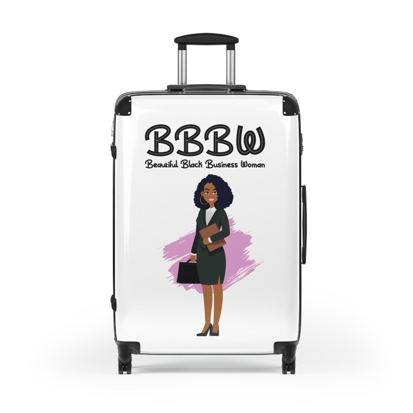 B.B.B.W. Stylish Travel Suitcase for Empowered Women, Custom Luggage, Inspirational Business Travel, Gift for Entrepreneurs