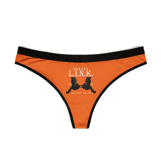 Sneaky L.I.N.K. (Low-Key Intimacy No-one Knows) Women's Thongs, Fun Underwear, Gifts for Her