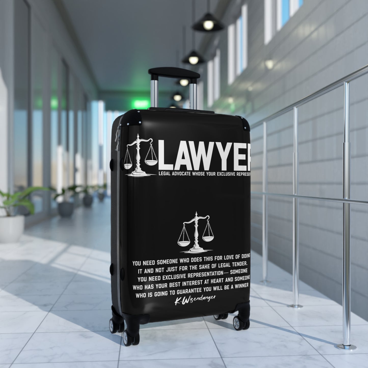 Lawyer Suitcase - Legal Advocate Luggage, Gift for Lawyers, Travel Bag, Professional Attire, Law School Essentials