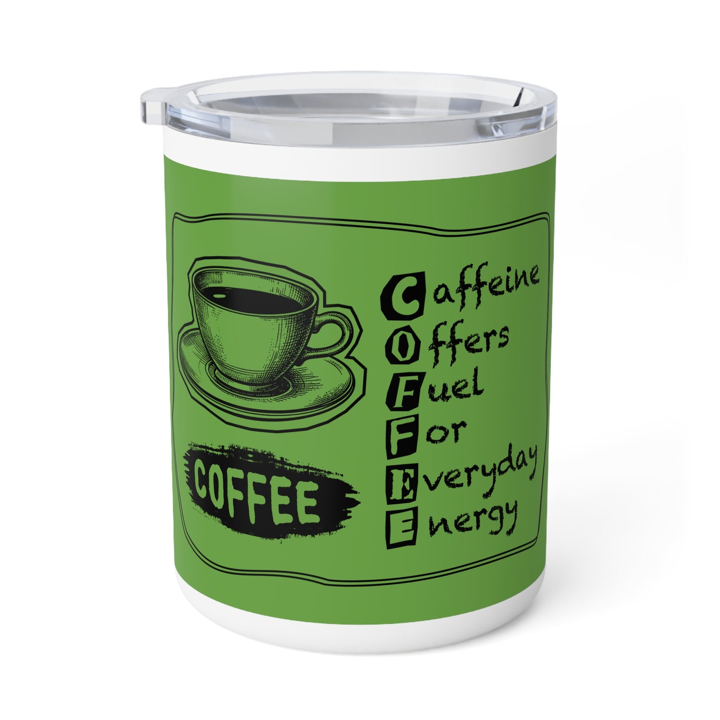 C.O.F.F.E.E. (Caffeine Offers Fuel For Everday Energy) Caffeine Boost Insulated Coffee Mug | Perfect for Coffee Lovers