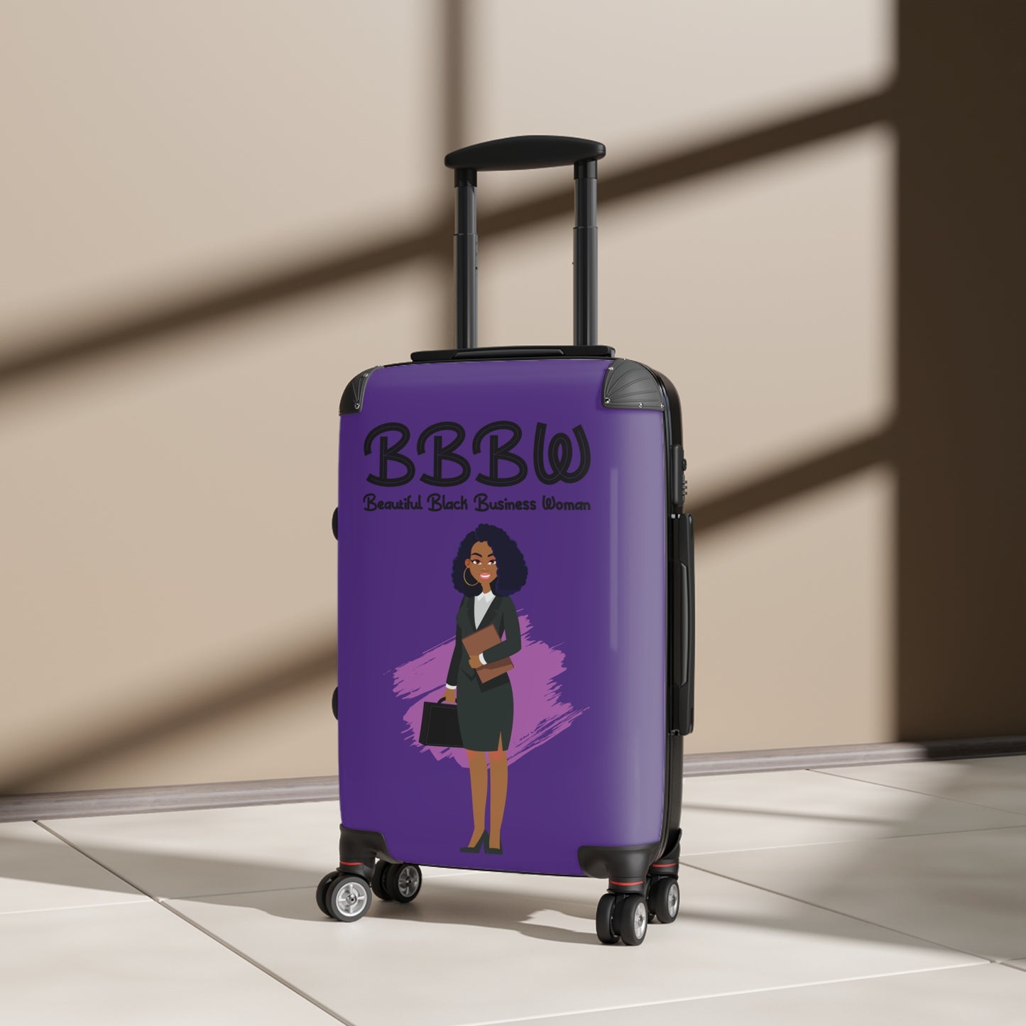 B.B.B.W. Stylish Carry-On Suitcase for Confident Travelers, Business Trips, Travel Accessories, Perfect for Women
