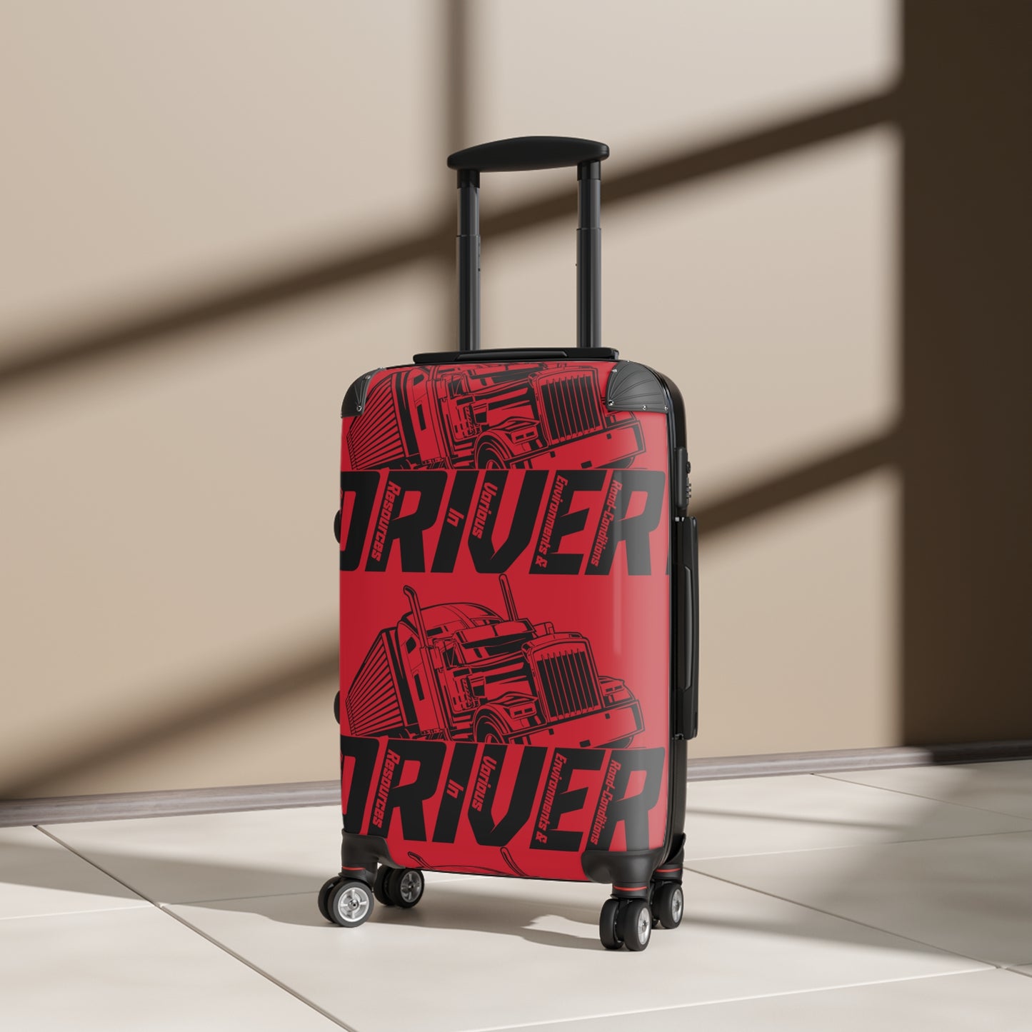 Bold Truck Driver Suitcase - Travel Luggage for Truck Enthusiasts, Perfect Gift for Travelers, Road Trip Essentials, Unique Carry-On