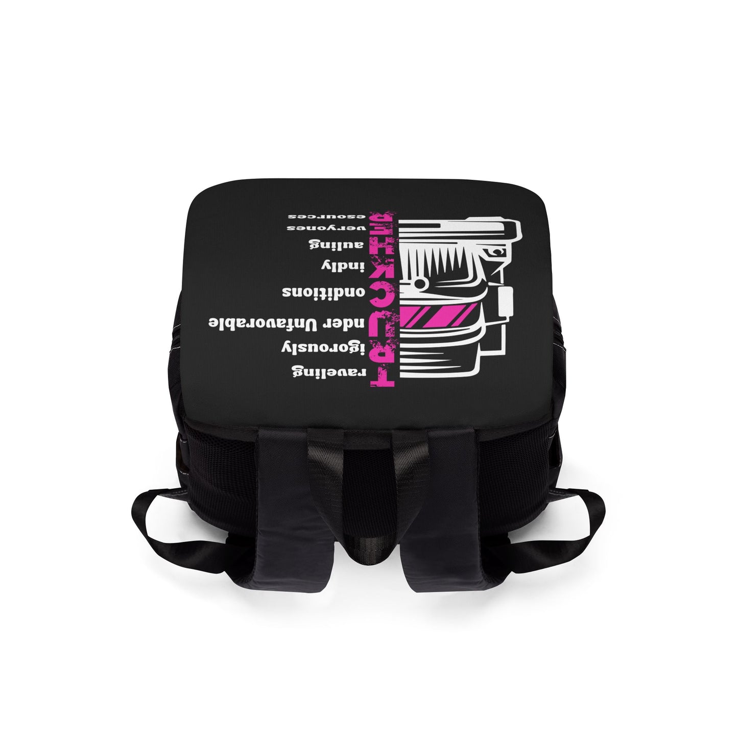 T.R.U.C.K.H.E.R. Unisex Casual Shoulder Backpack - Stylish Trucking Design, Perfect for Everyday Use