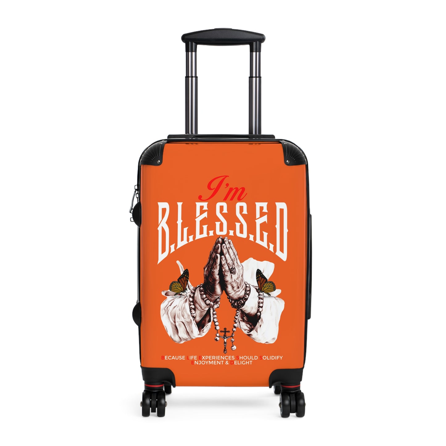Blessed Suitcase - Travel Luggage, Perfect for Holidays, Gift for Travelers, Inspirational Carry-On, Faith-Based Travel Gear