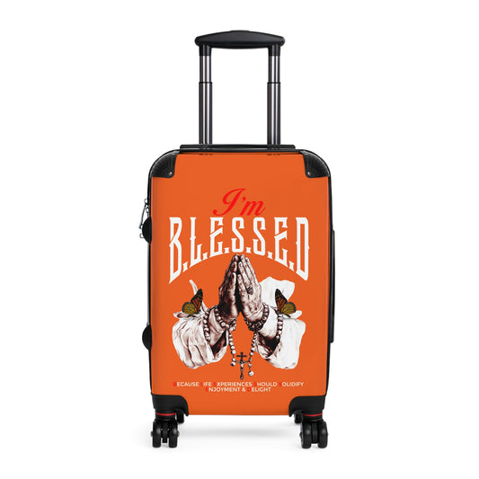 Blessed Suitcase - Travel Luggage, Perfect for Holidays, Gift for Travelers, Inspirational Carry-On, Faith-Based Travel Gear