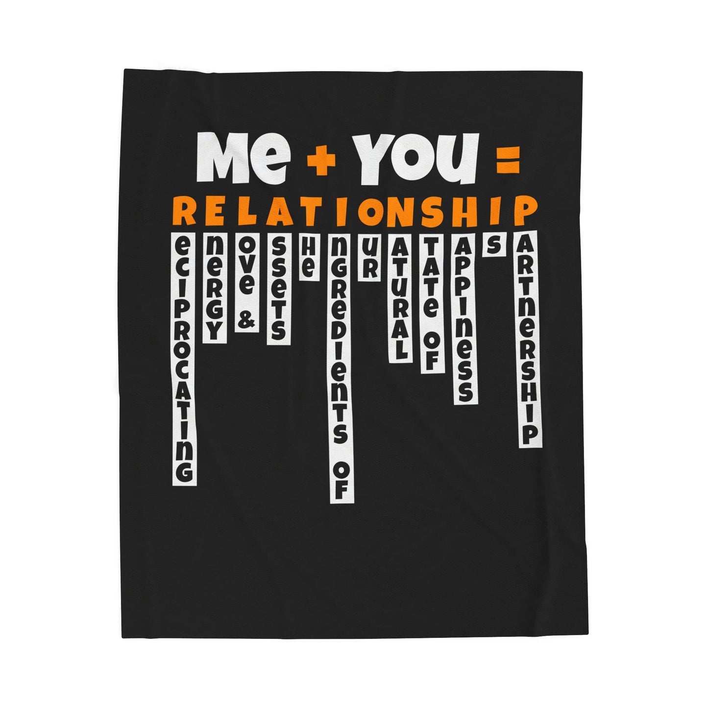 Cozy Relationship Velveteen Blanket - Perfect for Couples, Love Gifts, Home Decor, Snuggle Time, Unique Wedding Present