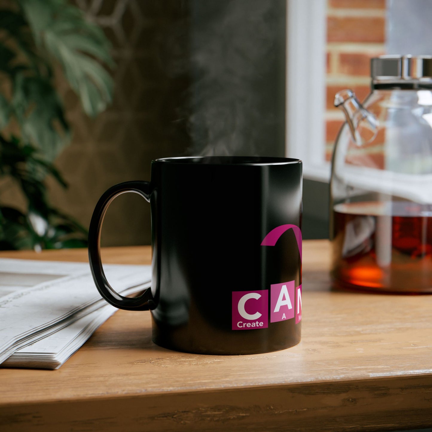 C.A.N.C.E.R. (Create A New Cure Everyone Receives) Awareness Mug, Pink Ribbon Support Cup, Gift for Cancer Warriors, Inspirational Coffee Mug, October Awareness Gift