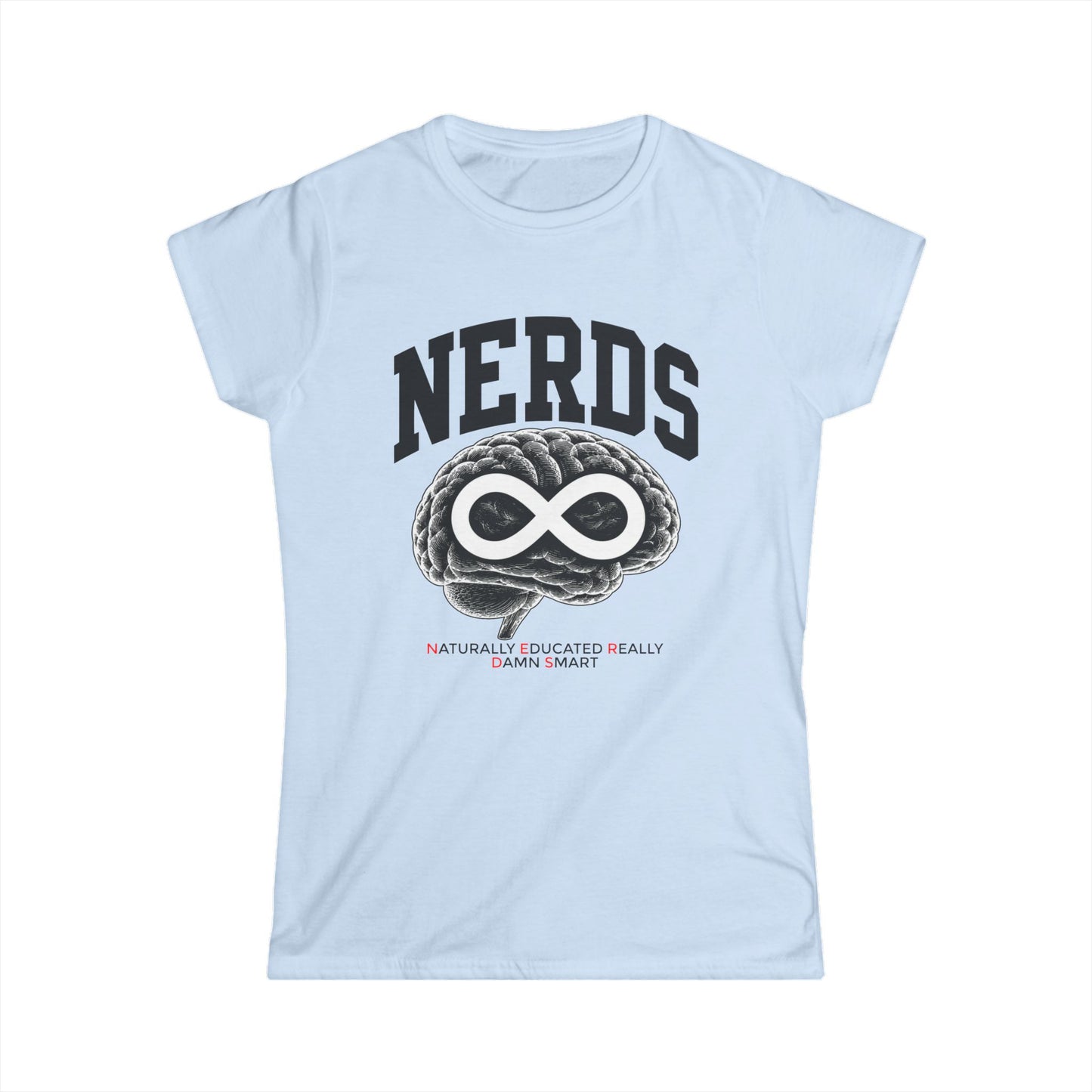Nerds Brain Infinity Tee — Funny STEM Gift Shirt