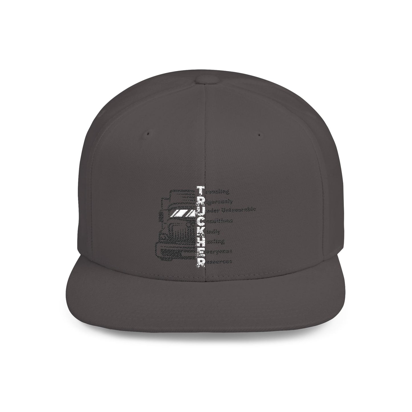 T.R.U.C.K.H.E.R. Flat Bill Snapback | Cool Hat for Outdoor Adventures, Perfect for Women, Gift for Truck Enthusiasts, Road [...]