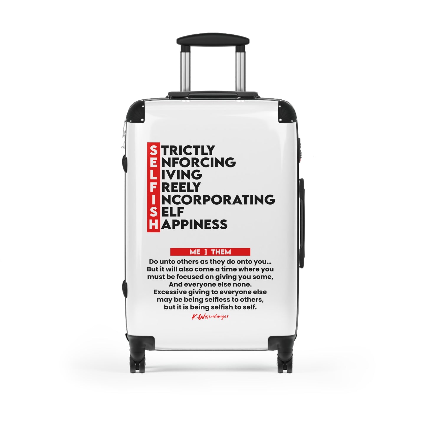 Self-Care Suitcase: Travel with Purpose, Mindful Packing, Inspirational Luggage, Gift for Travelers, Self-Love Reminder