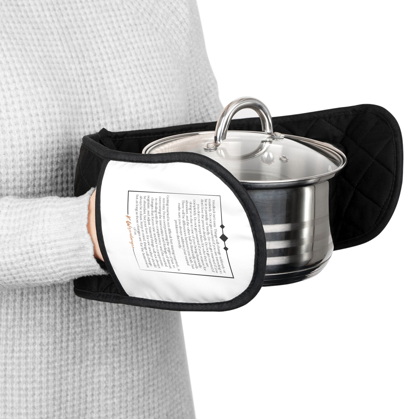 Premium W.I.F.E. Oven Mitts w/poem