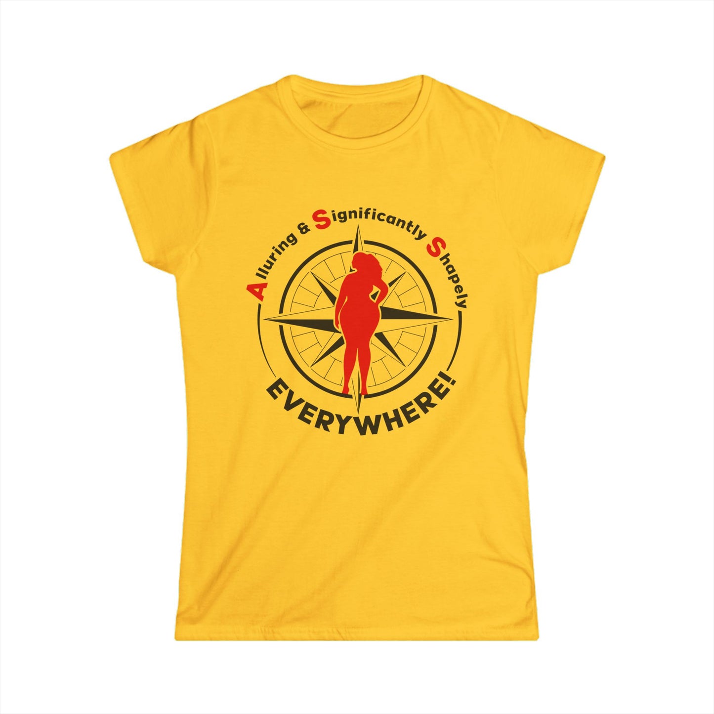 Alluring Significantly Shapely Women's Softstyle Tee - Perfect for Everyday Wear!