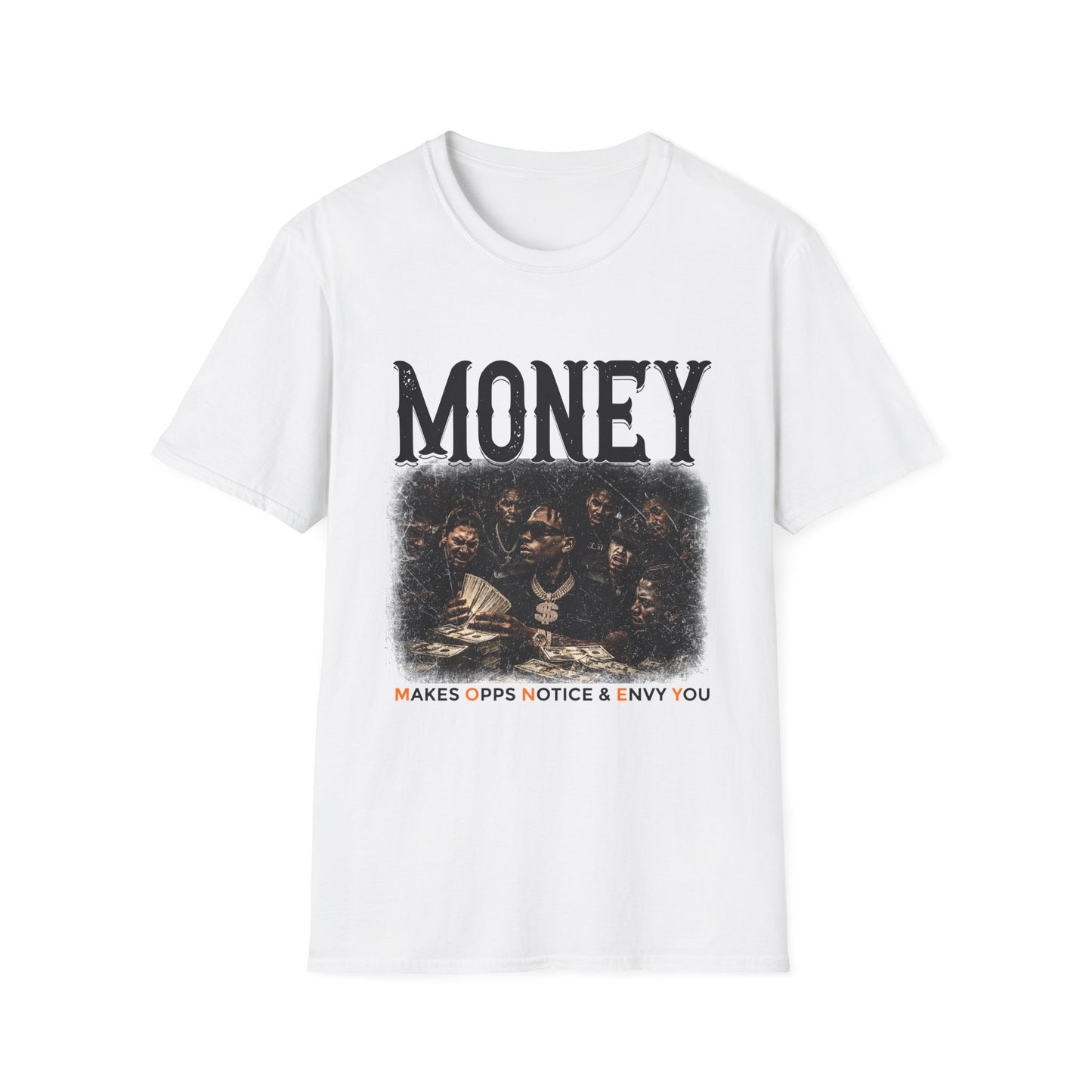 Money Graphic T‑Shirt — Vintage Band Photo Tee