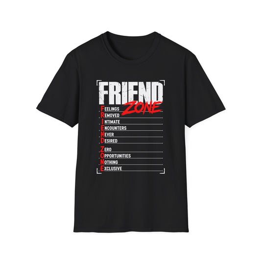 Friend Zone T-Shirt — 'Feelings Removed' Humorous Relationship Graphic Tee