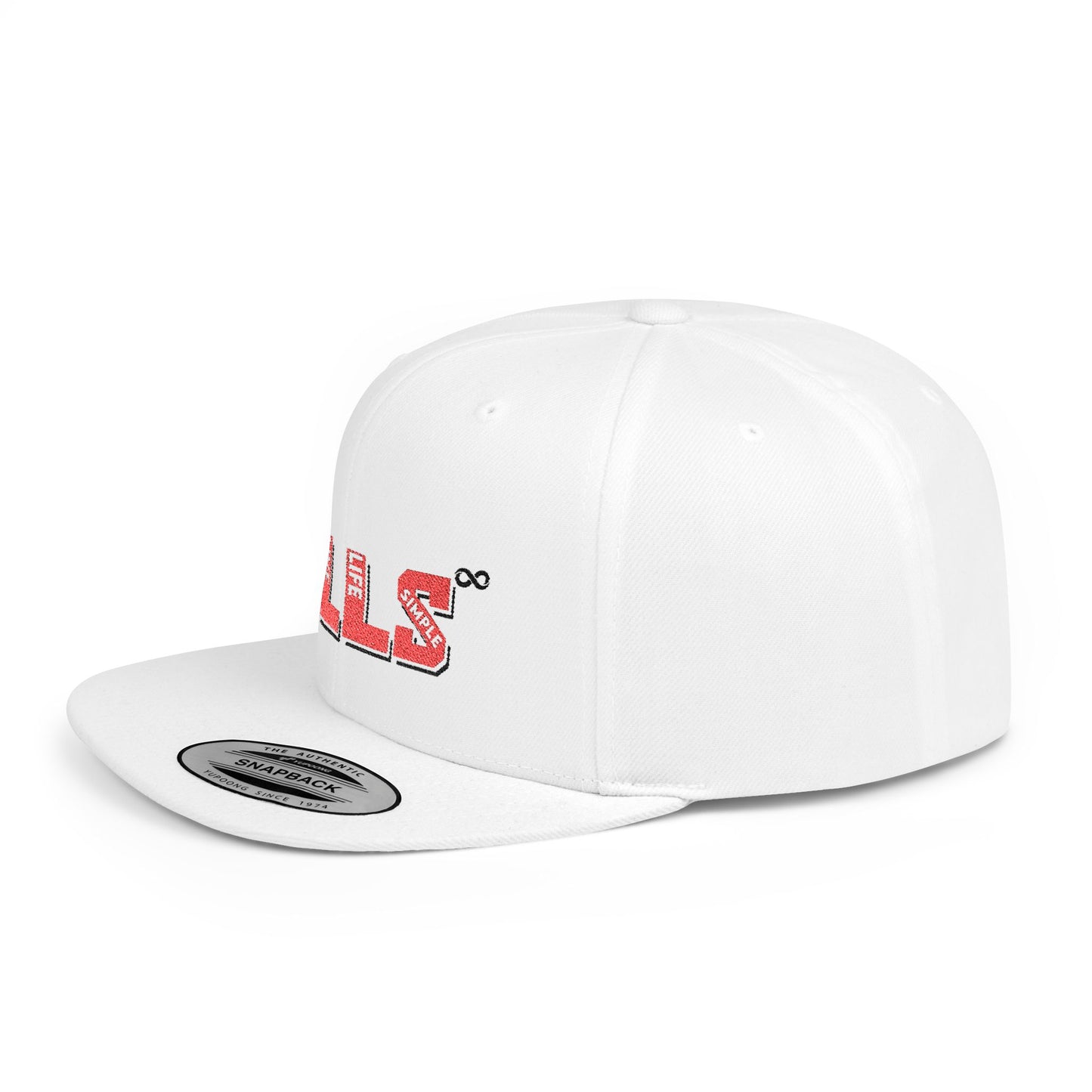 B.I.L.L.S. Snapback Cap, Trendy Flat Bill Hat for Sports Fans, Customizable Snapback, Gift for Him, Perfect for Game Day