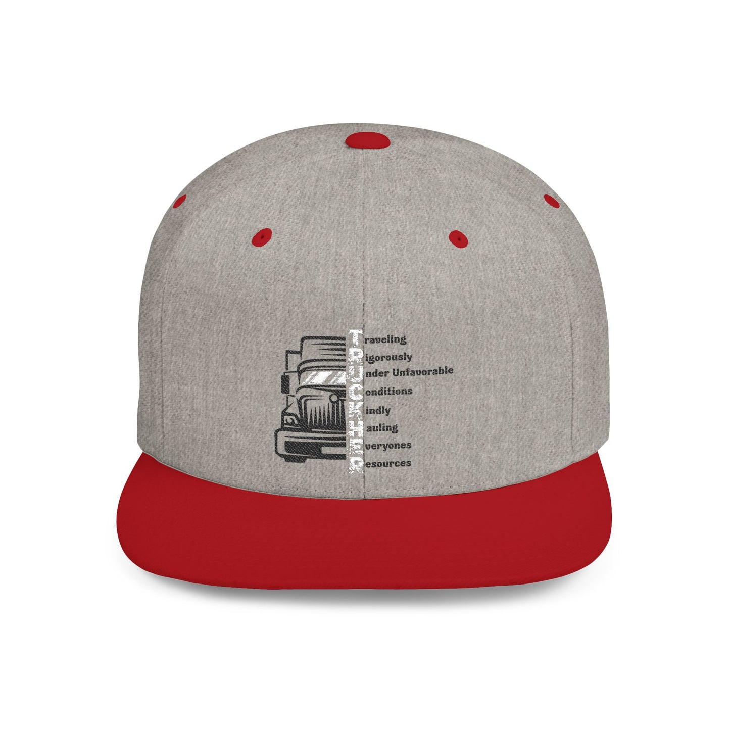 T.R.U.C.K.H.E.R. Flat Bill Snapback | Cool Hat for Outdoor Adventures, Perfect for Women, Gift for Truck Enthusiasts, Road [...]