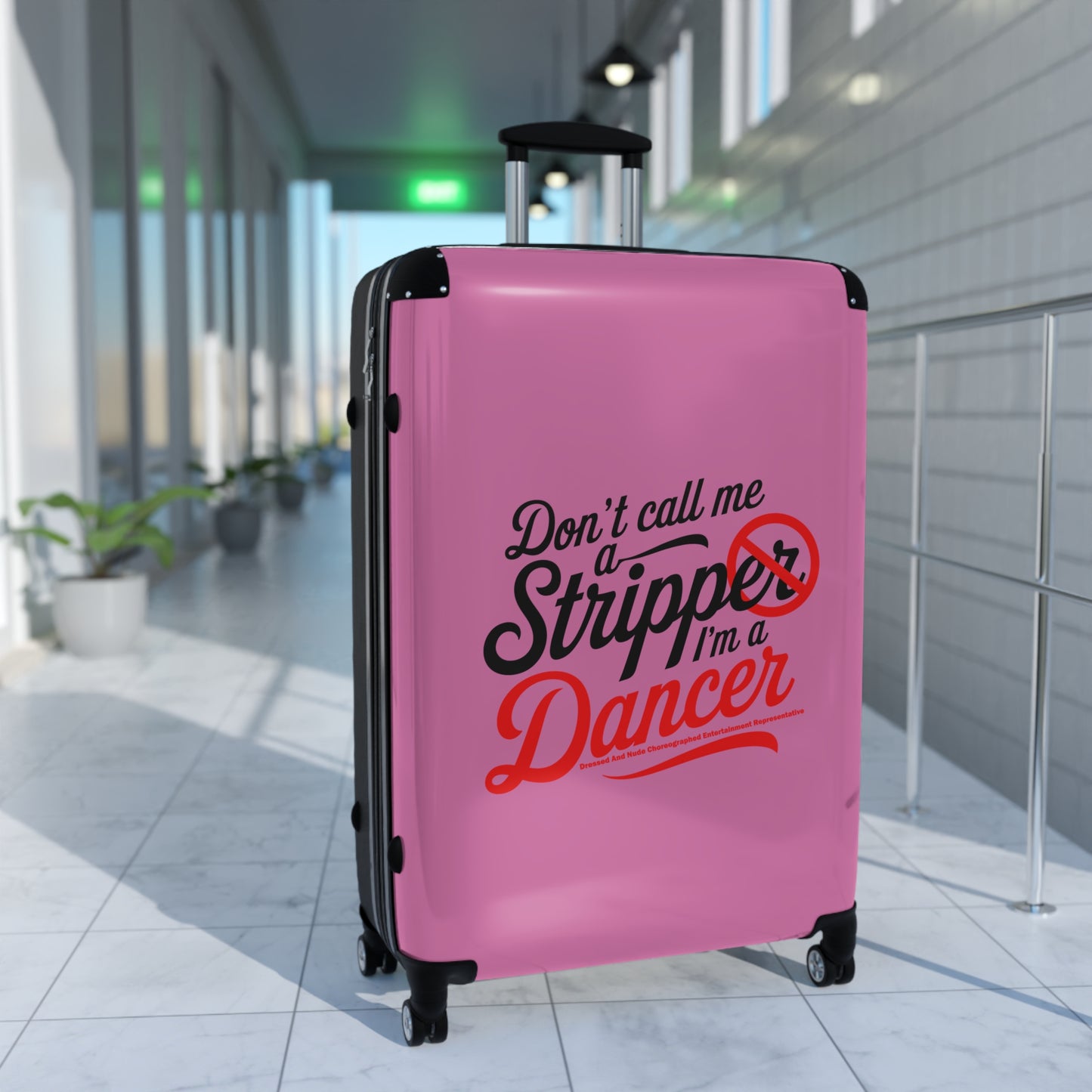Stripper Travel Suitcase - Don't Call Me a Stripper I'm a Dancer, Bachelorette Party Gift, Weekend Getaway Bag, Unique Luggage, [...]