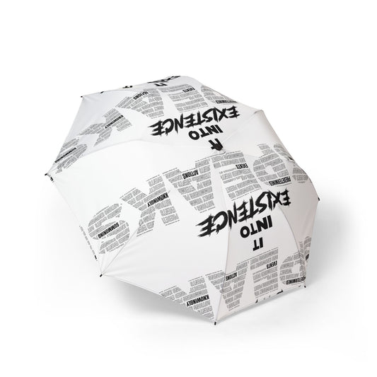 S.P.E.A.K. It Into Existence Trendy Foldable Umbrella - Ideal for Rain or Sun, Lightweight Portable Design