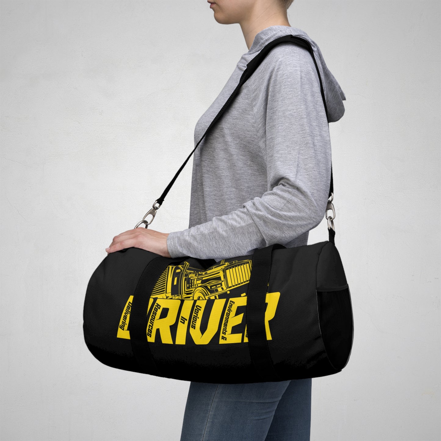 D.R.I.V.E.R. Stylish Gym Duffel Bag for Active Lifestyles, Travel Tote, Perfect for Workouts
