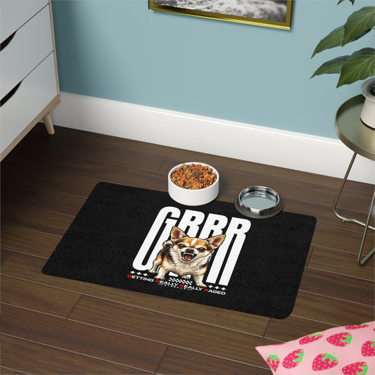 Pet Food Mat - "GRRR" Design (12x18)