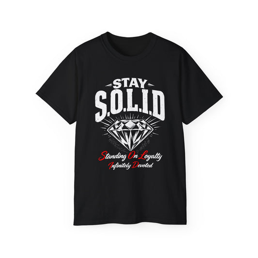 Stay S.O.L.I.D. Diamond Tee — Motivational Graphic T-Shirt