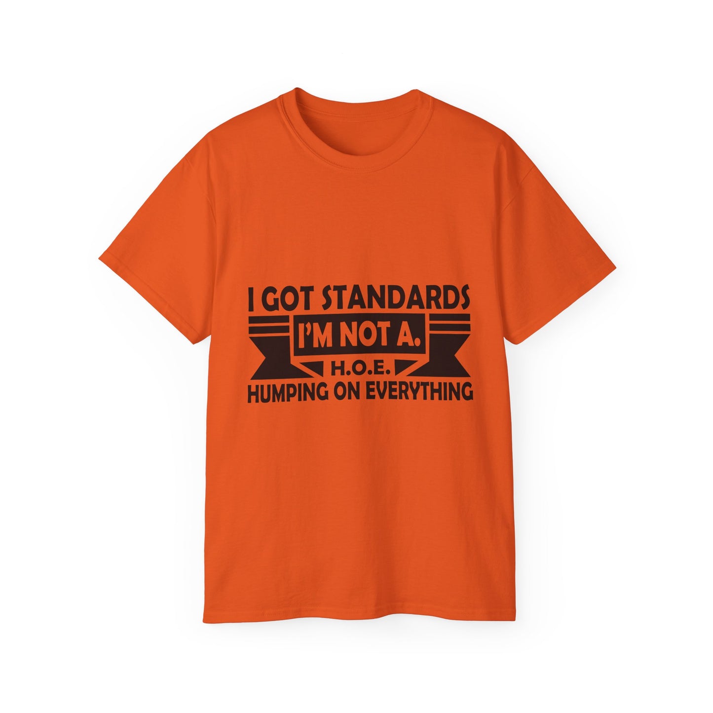 'I Got Standards, I'm Not A H.O.E. Humping on Everything' - Funny Tee